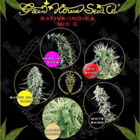 Семена каннабиса Sativa/Indica Mix C feminised Green House Seeds